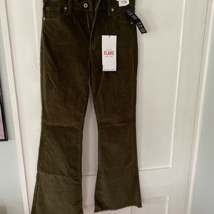 Brand new corduroy flare pants